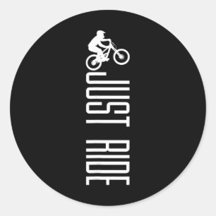 Adesivo Redondo Bicicleta de Montanha Apenas Pedalada Mtb Ciclismo