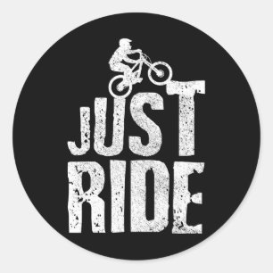 Adesivo Redondo Bicicleta de Montanha Apenas Pedale Mtb Ciclismo C