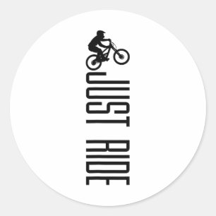 Adesivo Redondo Bicicleta de Montanha Apenas Pedale Mtb Ciclismo C