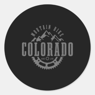 Adesivo Redondo Bicicleta de Montanha Colorado Mtb Ciclismo Downhi