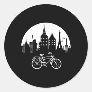 Adesivo Redondo Bicicleta de Montanha Legal Presente para Adolesce