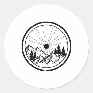 Adesivo Redondo Bicicleta de Montanha Mtb Ciclismo Ciclismo Downhi