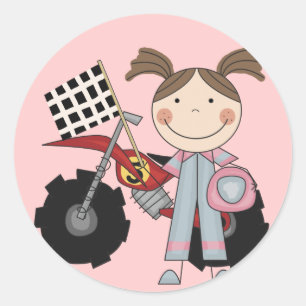 Adesivo Redondo Bicicleta Dirt - Camisetas e presentes