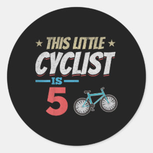 Adesivo Redondo Bicicleta Infantil Ciclismo Este Pequeno Ciclista