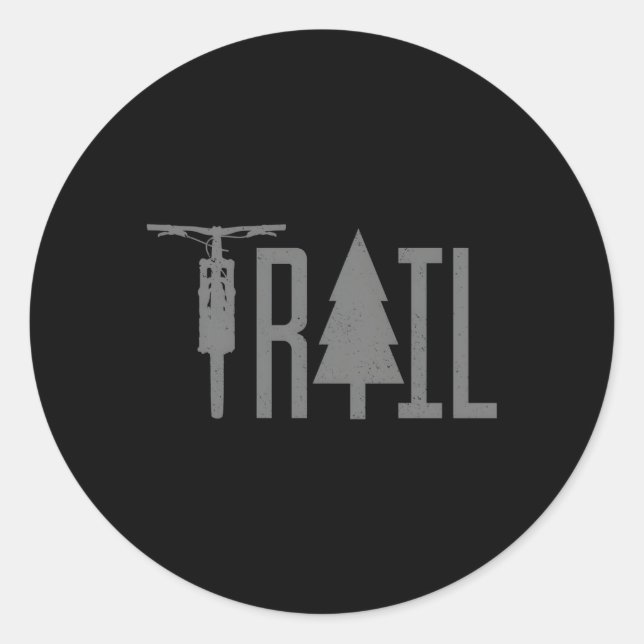 Adesivo Redondo Bicicleta Montanha Mtb Descida Bicicleta Bicicleta (Frente)