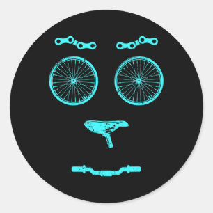 Adesivo Redondo Bicicleta Mountain Bike Ciclista Presente Biciclet
