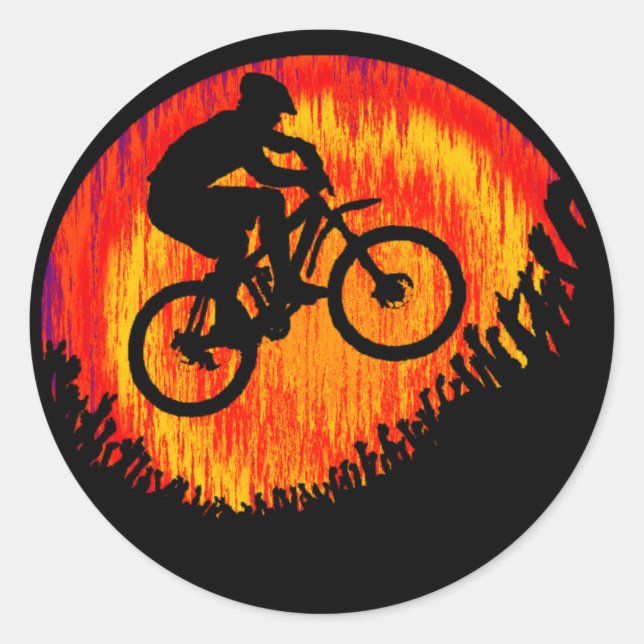 Adesivo Redondo Bicicleta Pega (Frente)