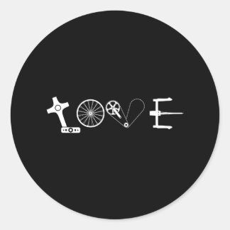 Adesivo Redondo Bicicletas Peças Amar Bicicleta