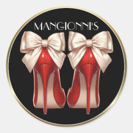 Adesivo Redondo Bicking It High Heels