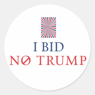 Adesivo Redondo Bid No Trump Sticker