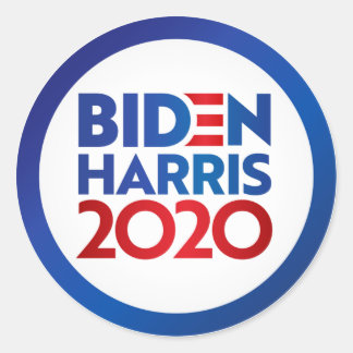 Adesivo Redondo Biden Harris 2020