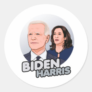 ADESIVO REDONDO BIDEN HARRIS - 2020