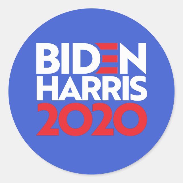 ADESIVO REDONDO BIDEN HARRIS 2020 (Frente)