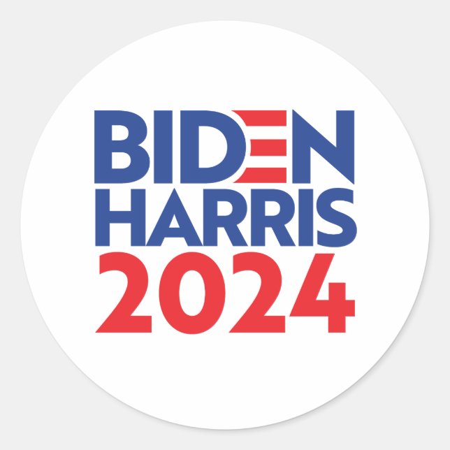 ADESIVO REDONDO BIDEN HARRIS 2024 (Frente)