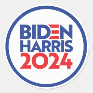 ADESIVO REDONDO BIDEN HARRIS 2024