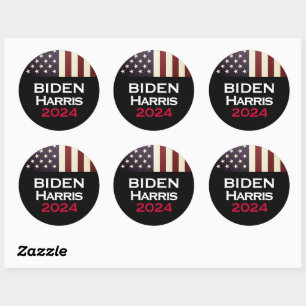 Adesivo Redondo BIDEN HARRIS 2024 Large Campaign