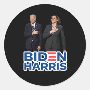 Adesivo Redondo Biden Harris Joe Biden Kamala Harris