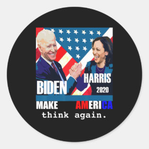 Adesivo Redondo Biden Kamala Harris