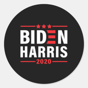 Adesivo Redondo Biden Kamala Harris 2020 Eleição Democrata Liberal