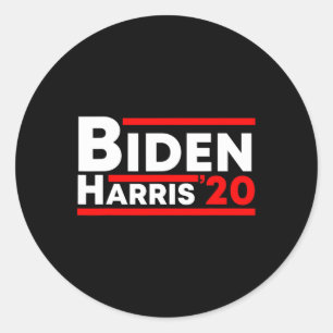 Adesivo Redondo Biden Kamala Harris 2020 Eleição Democrata Liberal