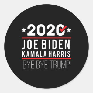 Adesivo Redondo Biden Kamala Harris 2020 Eleição Liberal Democrata