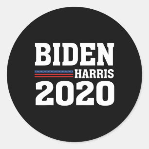 Adesivo Redondo Biden Kamala Harris 2020 Eleição Liberal Democrata