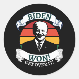 Adesivo Redondo Biden Won Supere    ItPro Biden