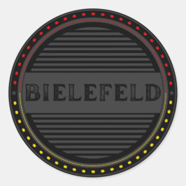 Adesivo Redondo Bielefeld City Pride Emblem – German Identity