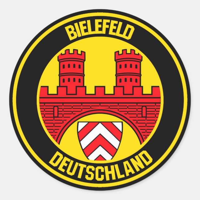 Adesivo Redondo Bielefeld Round Emblem (Frente)