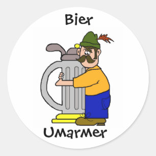 Adesivo Redondo Bier Umarmer Stickers (Beer Hugger)