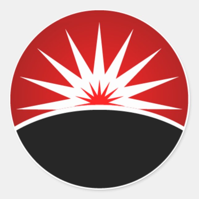 Adesivo Redondo Big Beacon Stickers (Frente)