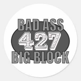 Adesivo Redondo big block bad 427