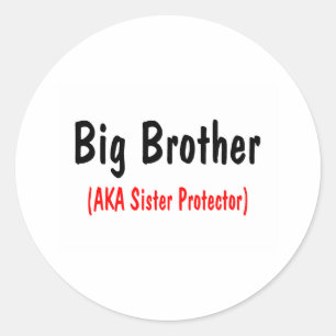 Adesivo Redondo Big brother (AKA protetor da irmã)