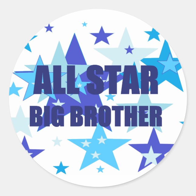 Adesivo Redondo Big Brother All Star (Frente)
