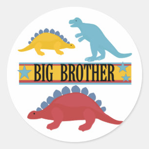 Adesivo Redondo Big brother do dinossauro
