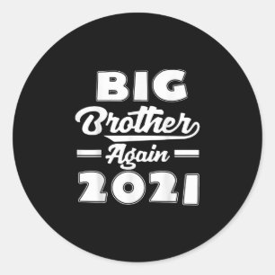 Adesivo Redondo Big Brother Novamente 2021  Gift Engraçado