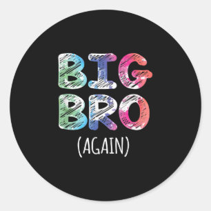 Adesivo Redondo Big Brother Novamente  Big Brother Gift