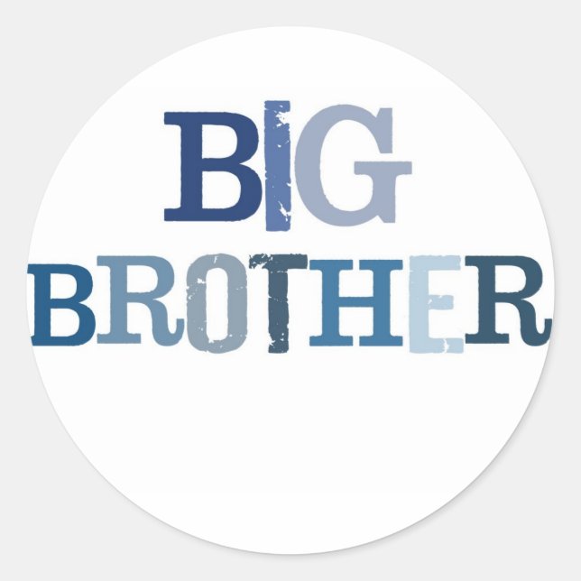 Adesivo Redondo Big Brother Stickers (Frente)