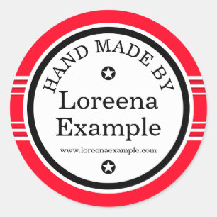 Adesivo Redondo Big Dot & Stripes branco + o fundo. & ideias