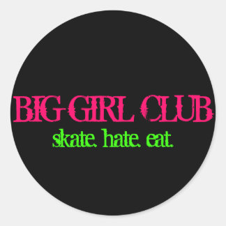 Adesivo Redondo Big Girl Club