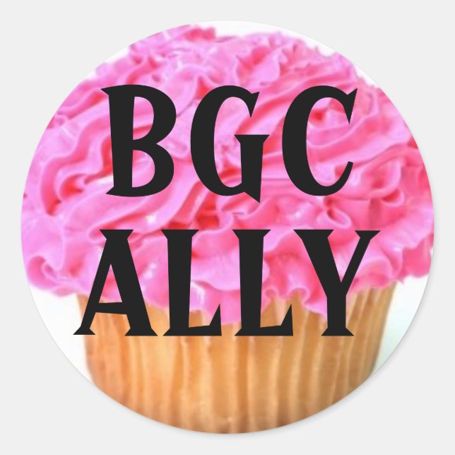 Adesivo Redondo Big Girl Club Ally (Frente)