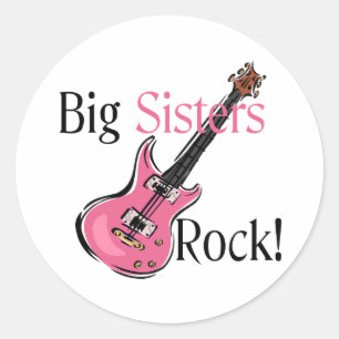 Adesivo Redondo Big Sisters Rock