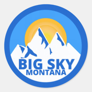 ADESIVO REDONDO BIG SKY MONTANA