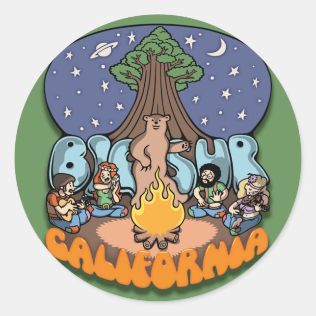 Adesivo Redondo Big Sur III (Frente)