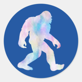 Adesivo Redondo Bigfoot de Aquarela
