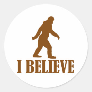 Adesivo Redondo Bigfoot que eu acredito