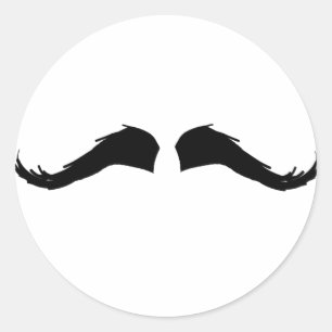 Adesivo Redondo Bigode