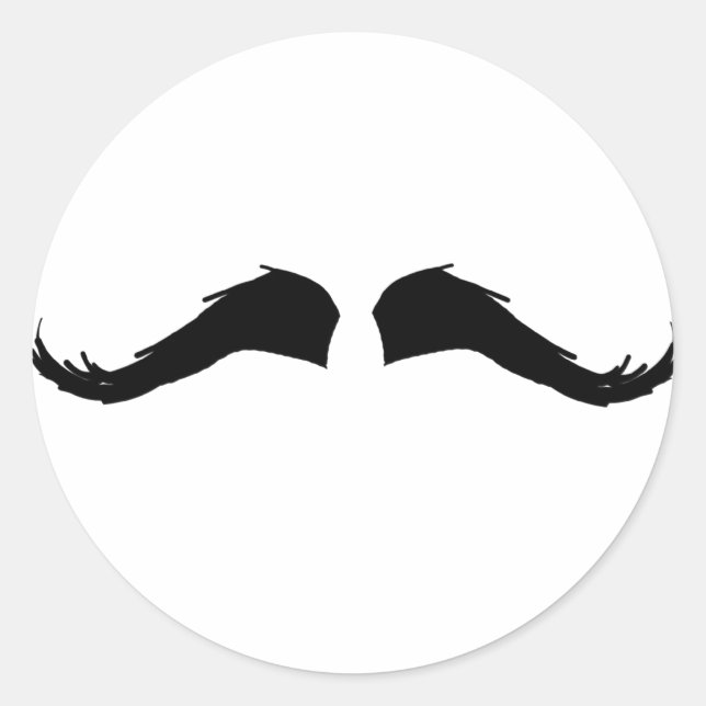 Adesivo Redondo bigode (Frente)