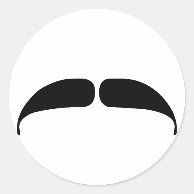 Adesivo Redondo bigode (Frente)