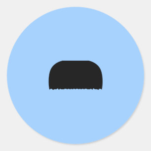 Adesivo Redondo Bigode da escova de dentes